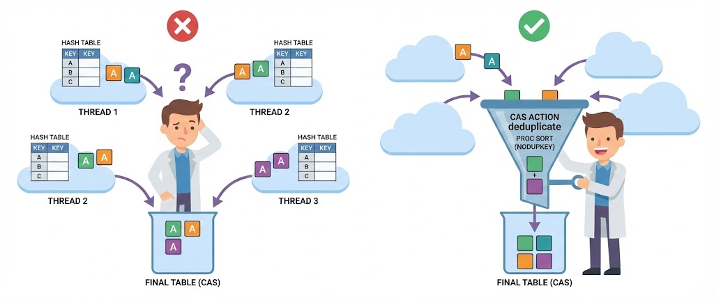 CAS-Tabellen deduplizieren: Warum Ihre Hash-Tabellen fehlschlagen und wie Sie es beheben können