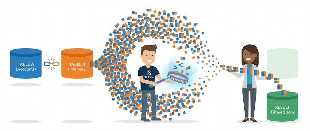 Comment croiser deux tables sans clé commune