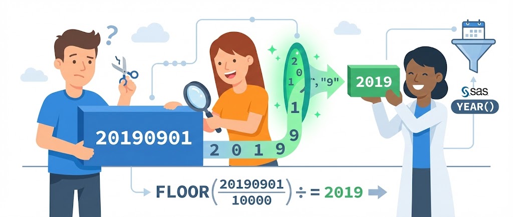 How to extract a "substring" from a numeric variable?