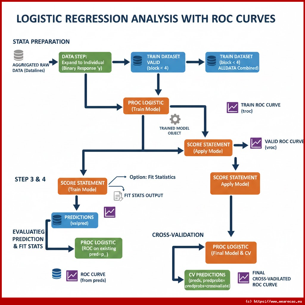 Analyse de Régression Logistique avec Courbes ROC