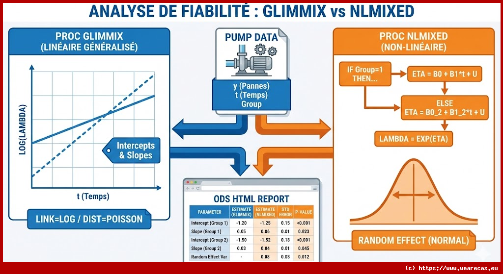 Analyse de fiabilité des pompes par modèles mixtes