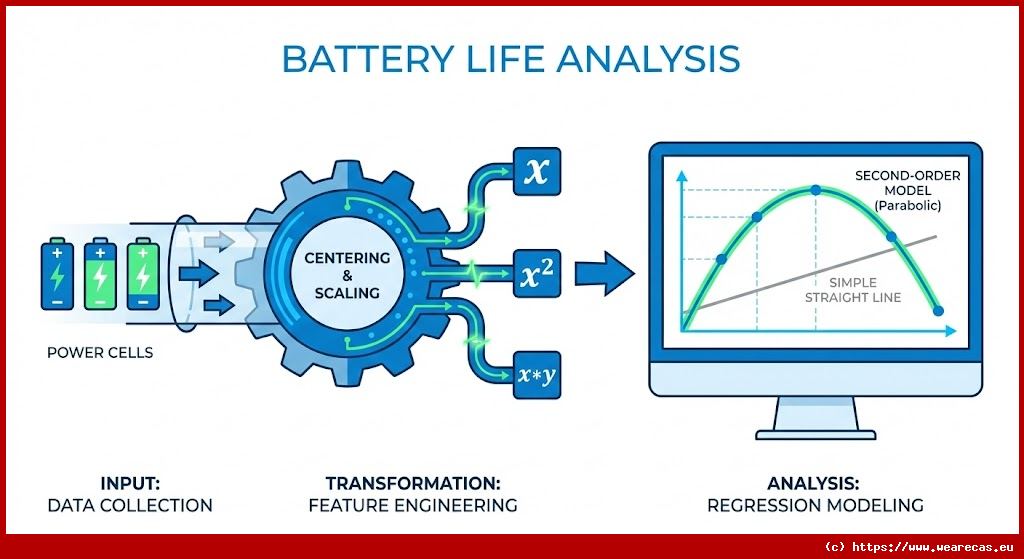 Analyse de régression polynomiale sur la durée de vie des cellules