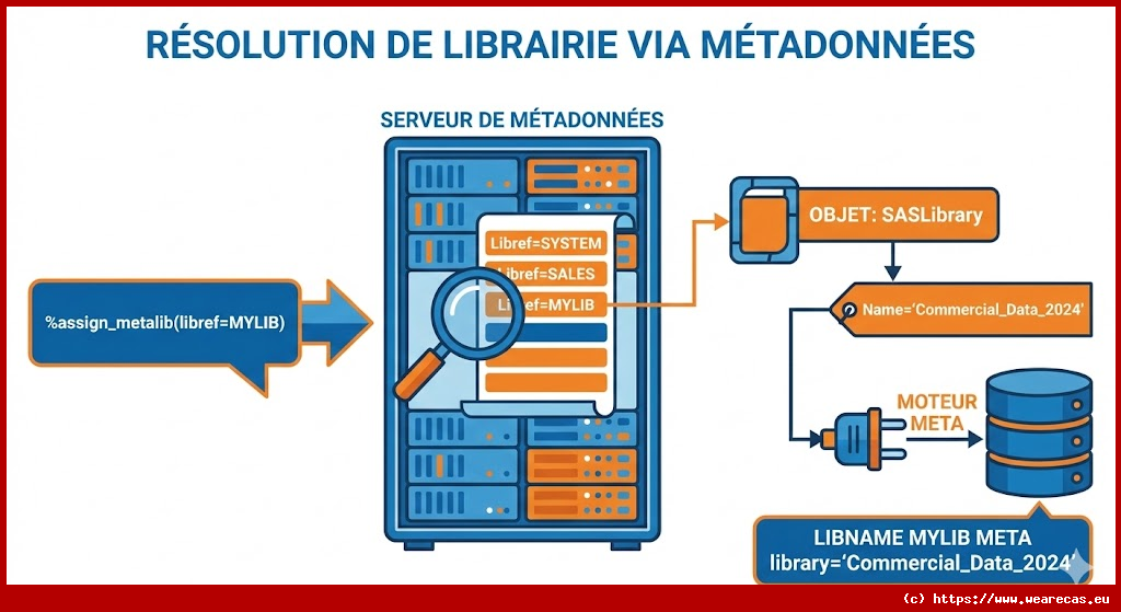Assignation dynamique d'une librairie SAS via les métadonnées