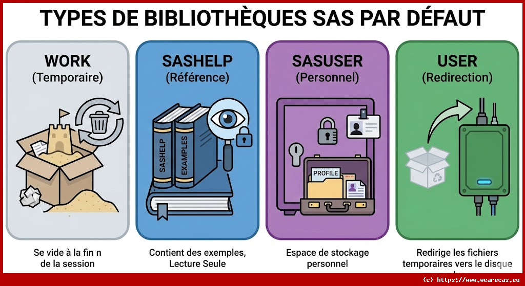 Bibliothèques SAS par défaut