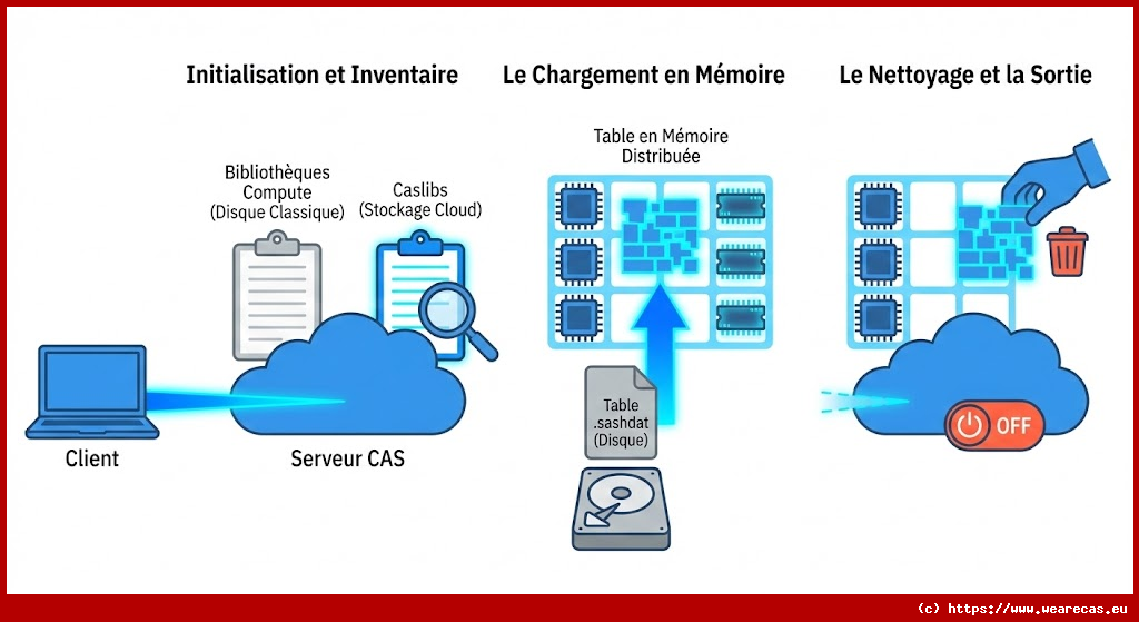 Chargement de données en mémoire dans CAS