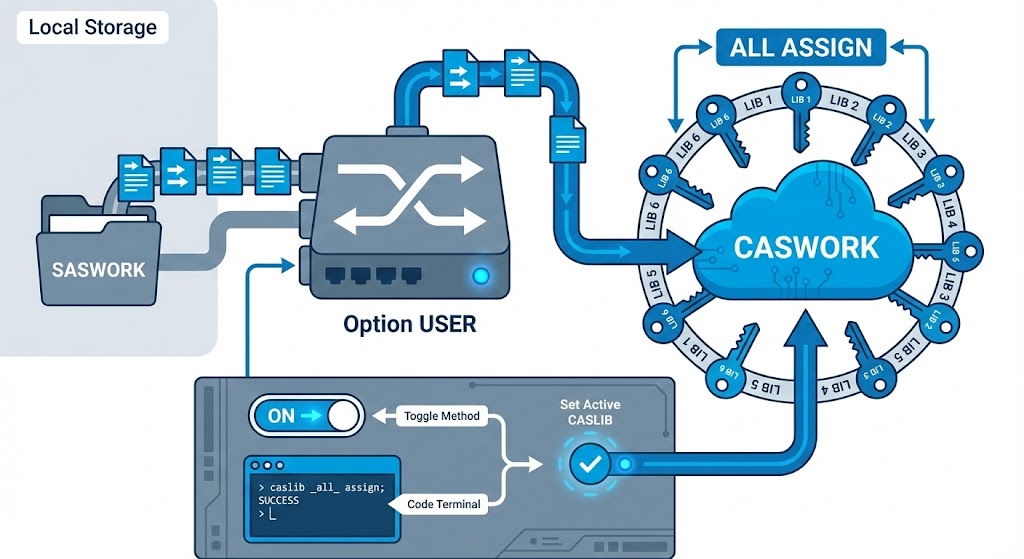 Configuration de la CASLIB active