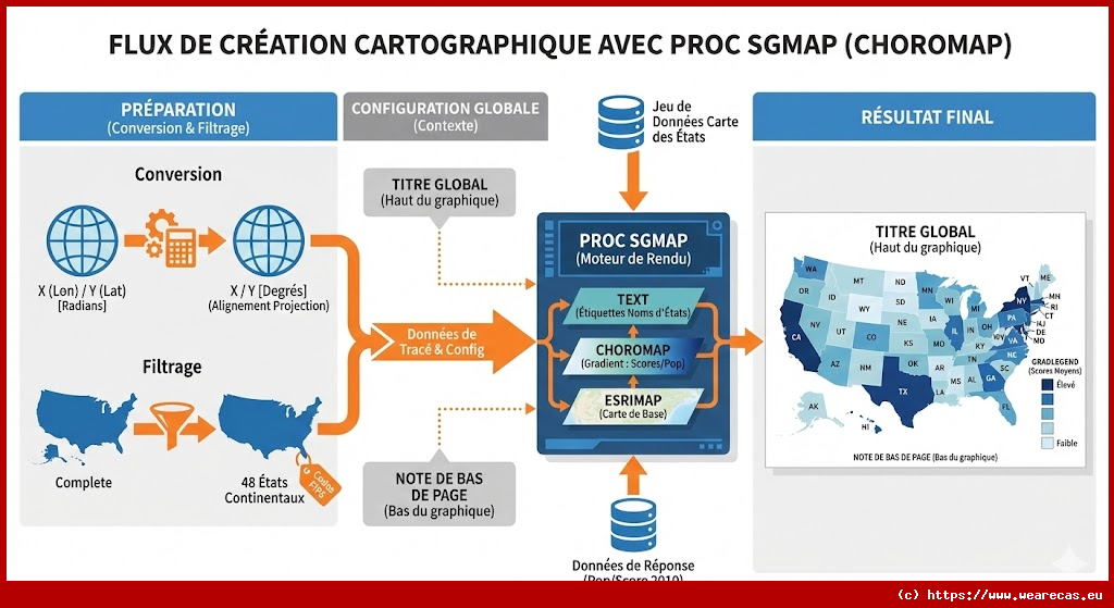 Création d'une Carte en Gradient des États-Unis