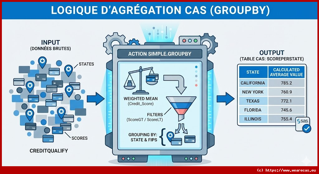 Création d'une table groupée par