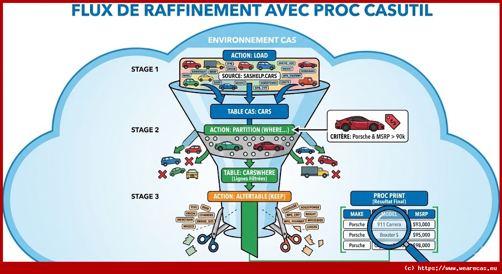 Exemple : PROC CASUTIL