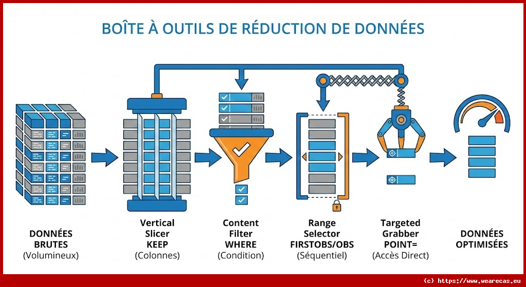 Exemples : Contrôler les variables et les observations dans les jeux de données