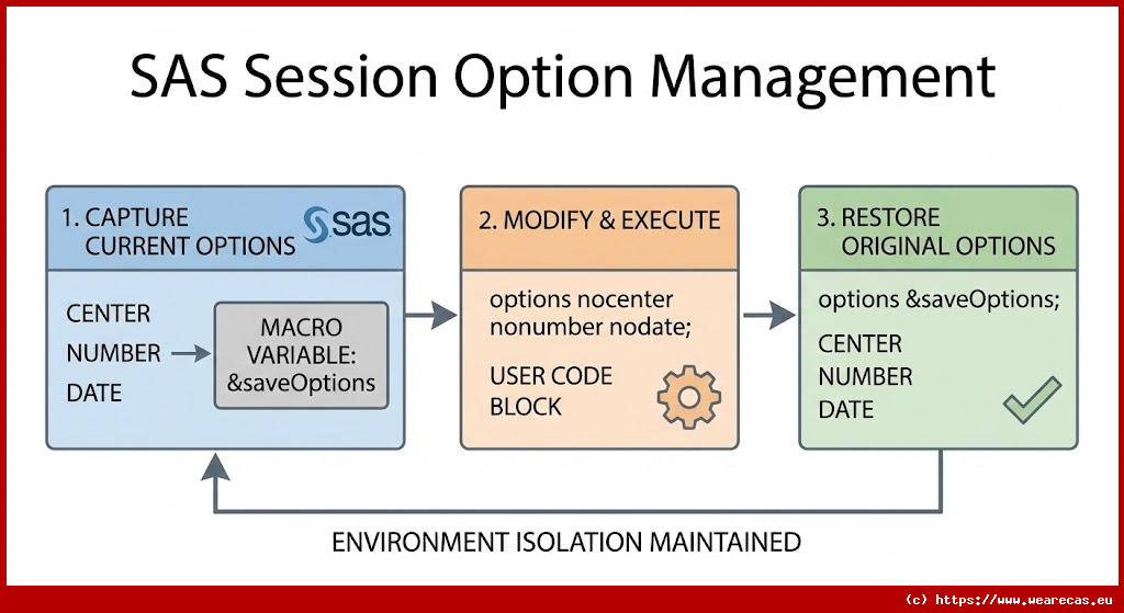 Gestion des options SAS de session