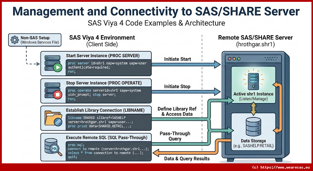 Gestion et Connectivité au Serveur SAS/SHARE
