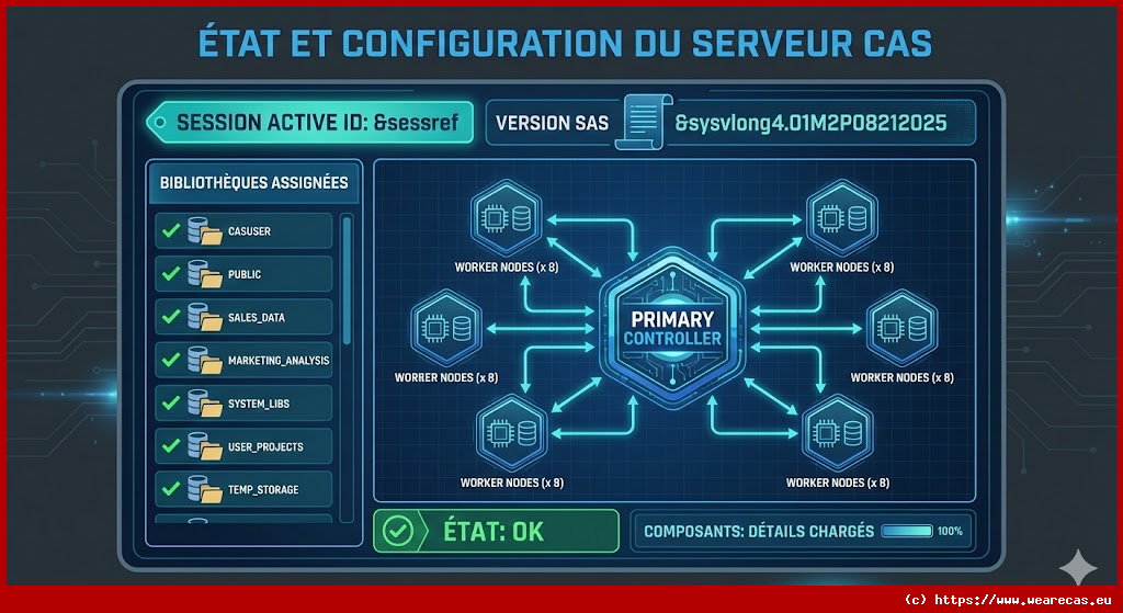 Informations sur l'environnement SAS Viya CAS
