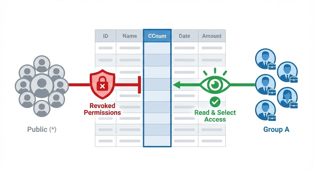 Masquer une colonne pour la plupart des utilisateurs