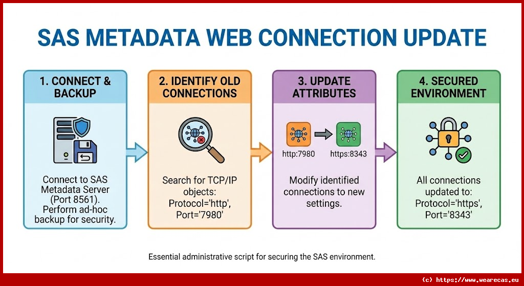 Mise à jour des connexions web dans les métadonnées SAS