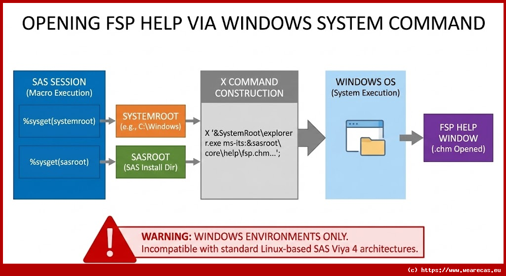 Ouverture de l'aide FSP via commande système Windows