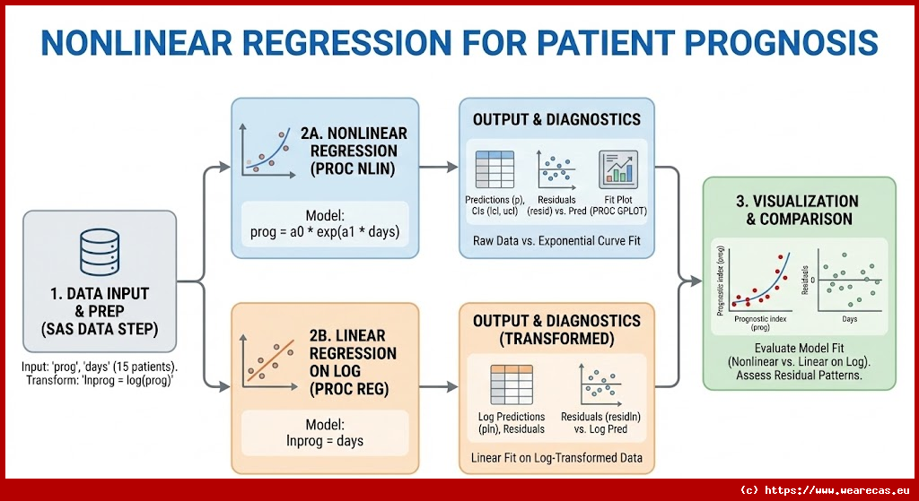 Régression non linéaire pour pronostic patient